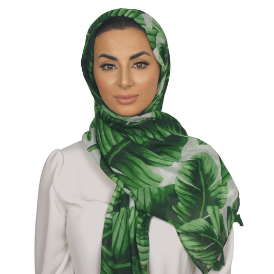 Print/ Pattern Scarf Hijab/ Headwrap Shawl Palm