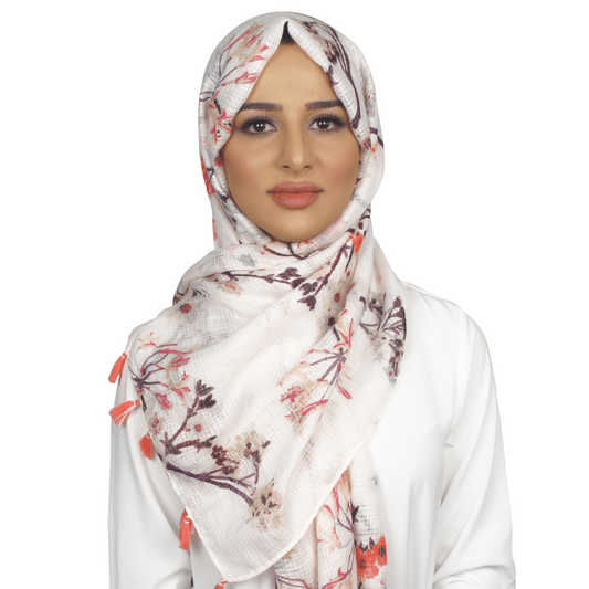 Print/ Pattern Scarf Hijab/ Headwrap Shawl Sakura