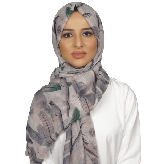 Print/ Pattern Scarf Hijab/ Headwrap Shawl Jasmin